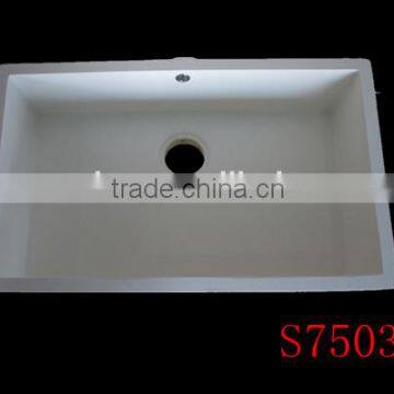 2016 Modern Style Solid Surface Kitchen Sink,aritifical Stone Single Bowl Kitchen Sink,wash Basin photo-3