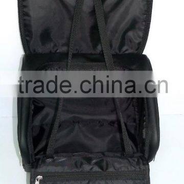 2016 Latest America Style PU Leather Polyester Fashional Travel Wash Bag Toiletry Bag for Unisex photo-4