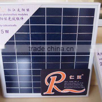 A grade Aluminium alloy small solar panel 15w poly pv module