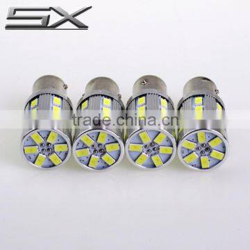 Factory supply AC10V-30V double color led turn signals 24SMD 1156 5630 front led bulb led turn brake lights