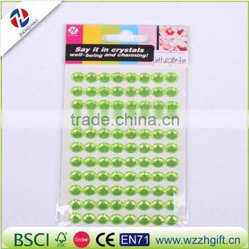 gem rhinestone sticker for decortion,price sticker printing machine