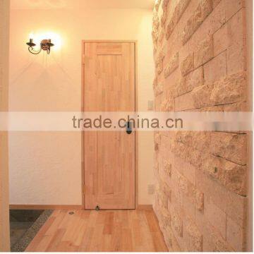 Warm interior wooden door made from carefree material for children