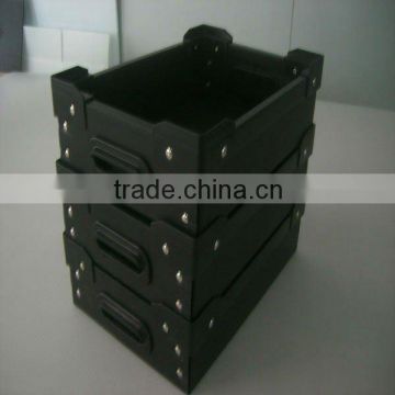 ESD corrugated plastic tray