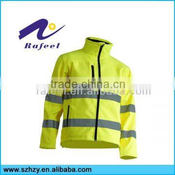 Fluroscent Lime hi-vis soft shell jacket