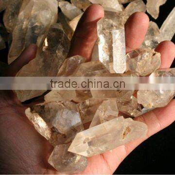 UNPOLISHED Natural Clear Rock Quartz Crystal Carving Mineral Specimen