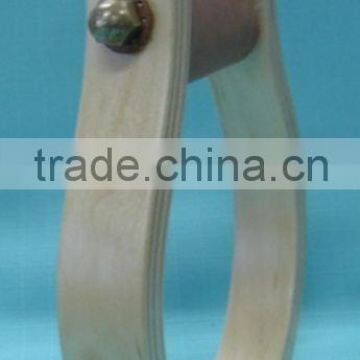 Unique Design Wooden Round Bottom Stirrups