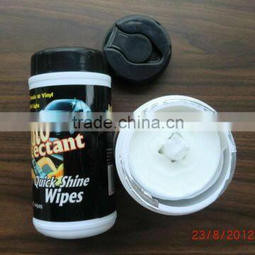 40pc canister tube top quality car wipes