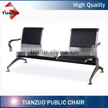 Synthetic Leather Cushion Cheap waiting room chair with tabble T-8A02S