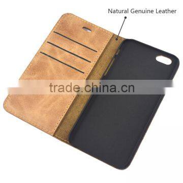 New For IPhone 7 Genuine Leather Case , For IPhone 7 Folio Case , For IPhone 7 Wallet Case photo-2