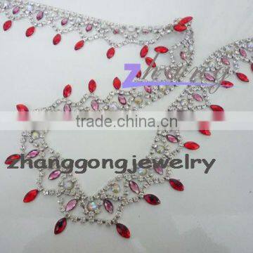 fashion beauty Diamond crystal beaded lace