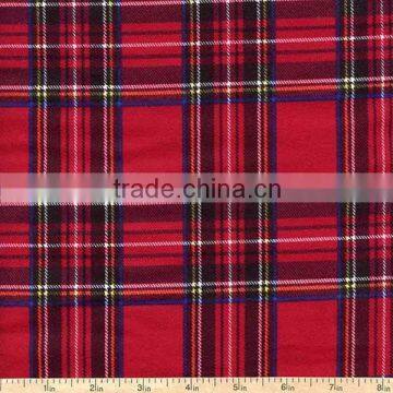 Printed Cotton Flannel, Plaid Pattern Flannel Fabric, Ons Side Brushed Flannel for Shirts 20s*10s 40*42 photo-3