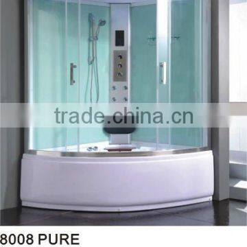 Luxury Steam Shower Room with White Painting Glass Wall 1350*1350*2150mm