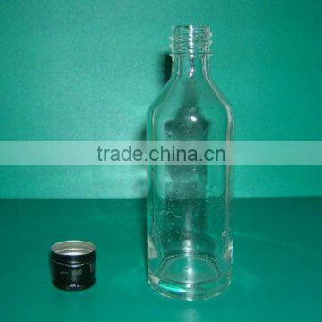 50ml glass bottle with black cap