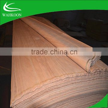 plb wood face veneer/best price natural PLB veneer/ 0.30mm red hardwood natural wood