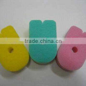 U-style kitchen sponge,sponge scouring pad,