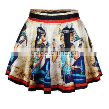 Skirts Fashion 2015 Women's Digital Print Egypt Mini Skirt N13-23