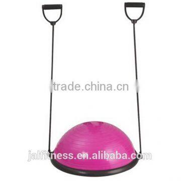 Yoga Fitness Ball Balance Trainer Balancing Ball Half With Resistance Band Inflator Pump Gym Trainer Ball photo-2