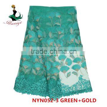2016 Haniye High Quality Fashion Tulle Lace Fabric Embroidery French Net Lace/NYN52 photo-2
