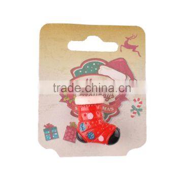 christmas acrylic christmas stockings pin badge