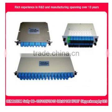 Insertion type 1x8 plc fiber optic splitter FTTH cassette-type 1x16 gpon splitter