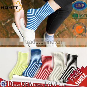 Korean striped cotton candy color tube fashion street all-match tide socks