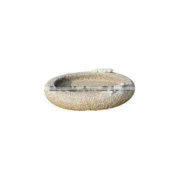 Simple Round stone Birdbath