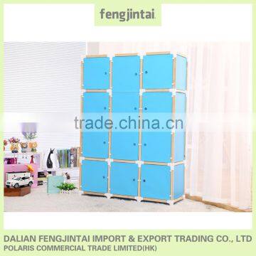 2015 hot sales diy closet plastic bedroom wardrobe design