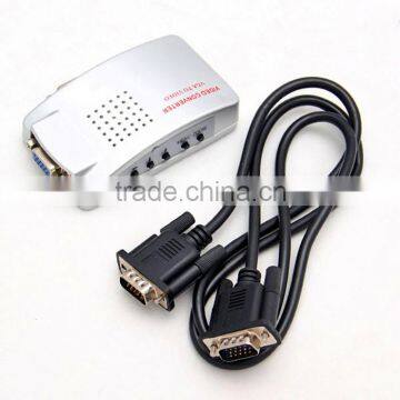 Computer Laptop PC VGA To Video Universal PC VGA to TV AV RCA Signal Adapter Converter Video Switch Box Supports NTSC PAL System photo-5