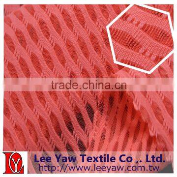Polyester Spandex Jersey Mesh Fabric With Wicking Treatment