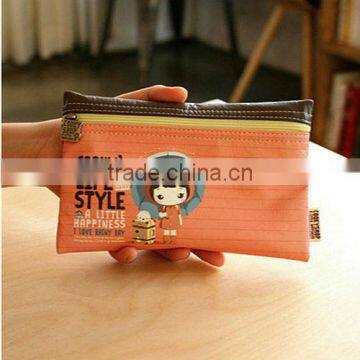 OEM Manufacture School Pencil Pouches with Leather Material,Shenzhen Fancy Bulk Cosmetic Case for Ladies