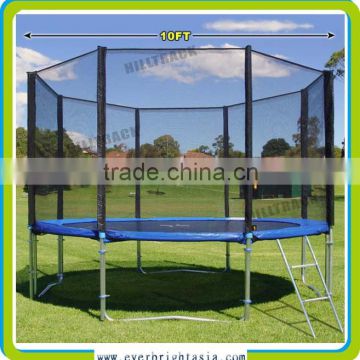 big round trampoline 10ft outside net