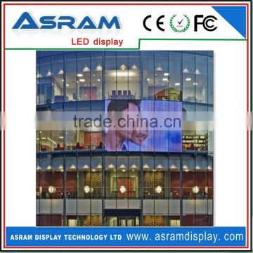 high brightness glass led display for building/exhibitions