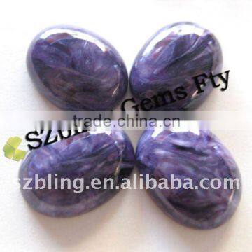 High quality lowest cost gemstones Charoite cabochon for making jewelry