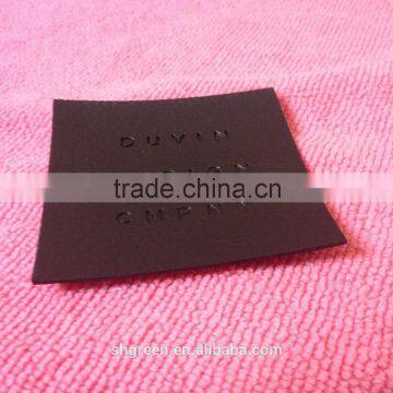 Washable Debossed Branded Leather Patch,fake Leather Label for Jeans photo-2