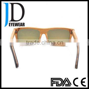 Wholesale 2016 Hinge Wood Sunglasses Anti-reflection Mirror Lenses Sunglasses