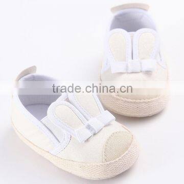 2016 cute baby white canvas shoes wholesale