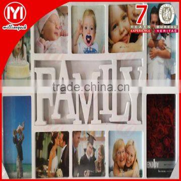 Family 10 compartments Plastic Photo/Picture Frame