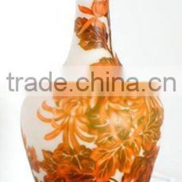 Chrysanthemum printing galle vases home decoration