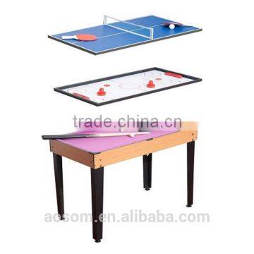 HOMCOM 3 in 1 Multi Games Table Pool Table Table-tennis Table