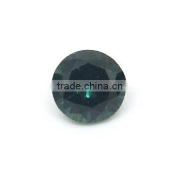 China low price Round green spinel synthetic gemstone