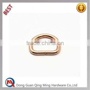 Fashion Ross Gold Metal D Rings For Bag Strap