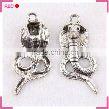 Fashion hip hop pendant snake shaped, antique silver big pendant design