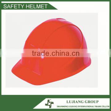 Red HDPE Cheapest Safety Helmet with H Rib on the Top of Shell