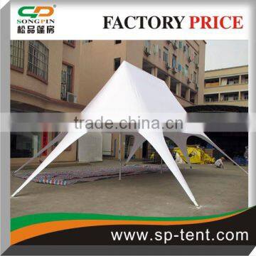 Durable Solid white PVC Star tent 2 tops 10x14x5m (W*L*H)