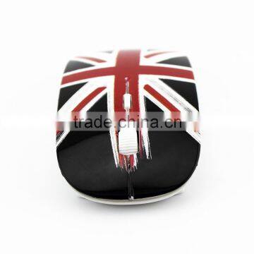 England OEM Flag 2.4g Utra Thin Mouse Computer Training Mice,mouse Wireless photo-2