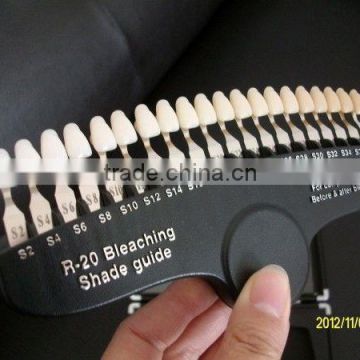 teeth whitening system professional dental shade guide with 20 color