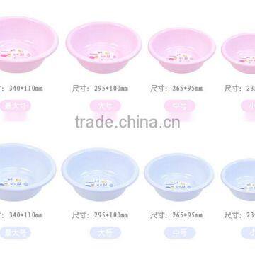 Wholesale red pp multifunctional portable round small plastic basin