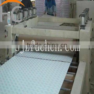 PVC film/aluminium foil laminating machine for gypsum board