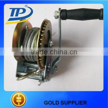 China supplier small cable winch drum hand winch cable hand cable drum winch