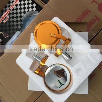 Low cost Universal Motorcycle Bar End Mirror Gold